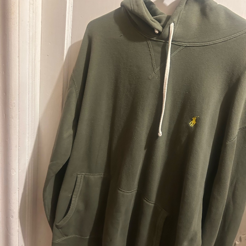 Green Hoodie with Yellow Logo